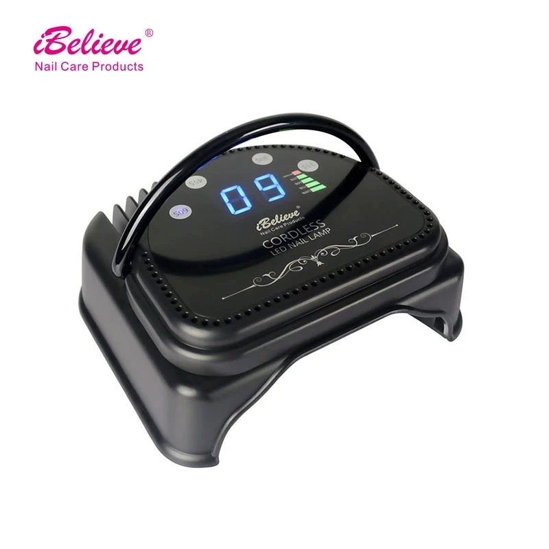 

Ibelieve distributors needed 64w manicure lamp wireless led nail lamp, Black