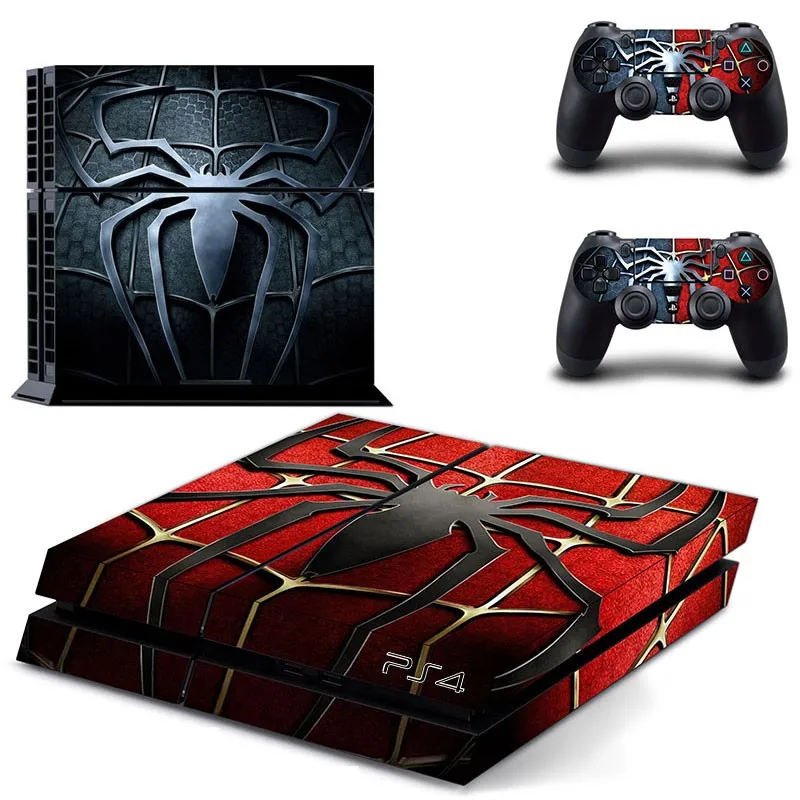 

Spiderman For PS4 Vinyl Skin For ps 4 Playstation 4 Controle Console Cover Sticker And 2 Controller Gamepad Manttee Decal