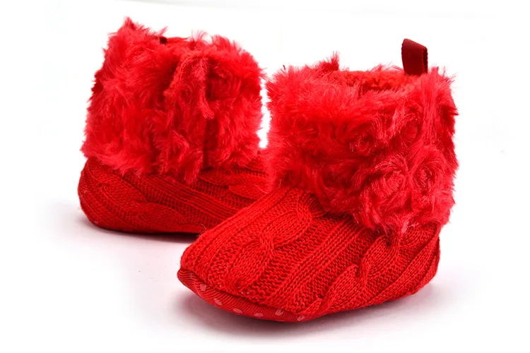 red velvet baby shoes