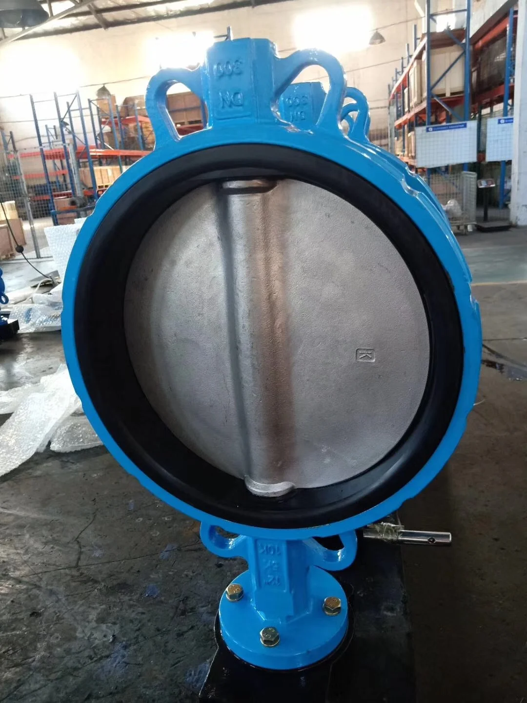 TianJin valve factory 400mm iron butterfly valve