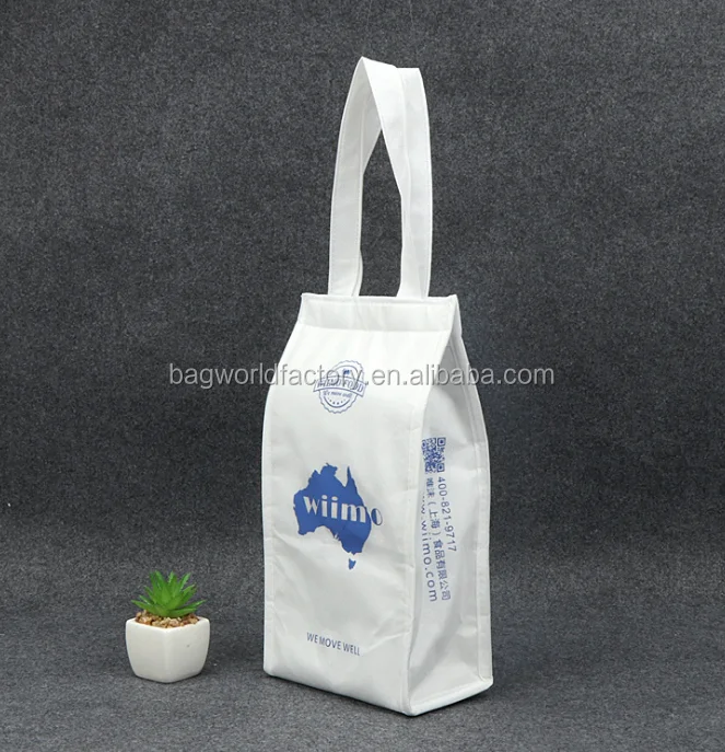 

promotion non woven insulated foil liner cooler tote bag for food and wine, Customized color