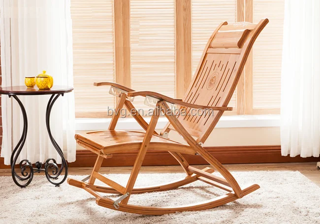 
Traditional Bamboo Rocking Cheap Design Relax Economic Price Folding Chairs 