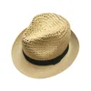 Cheap promotion unisex printed logo sun protect fedora hat straw