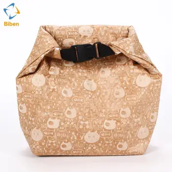 brown paper tyvek insulated lunch bag