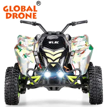 

Hot Sale Global Drone WlToys 12428-A 1:12 2.4G 4WD 50km/h Electric Brushed Off-road Motorcycle Model High Speed Rc car Car Gift, Green