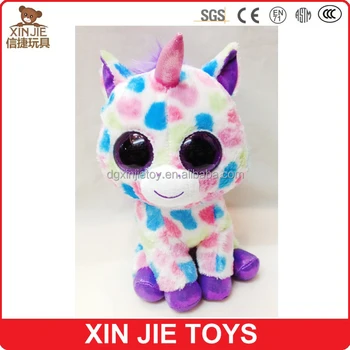 peluche unicornio ojos grandes