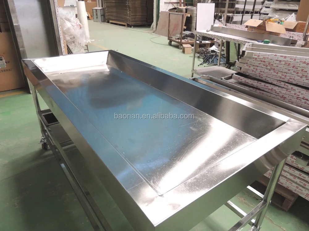 Stainless Steel New Desgin Fish Cleaning Table/sea Food Table Bnw211