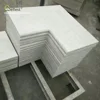 flamed finish white quartzite pool coping corner stone