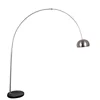 Modern decorative home office antique lighting LED arc floor lamp with marble base