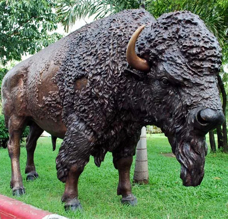 Luar Ruangan Ukuran Hidup Logam Kuningan Kerajinan Perunggu Hewan