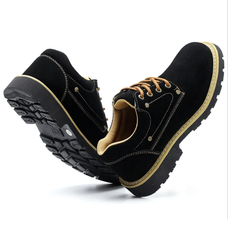 

Fashion leather safety shoes anti-slip work shoes outdoor safety shoes