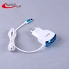 Total 3.1A 2 usb cable cell phone charger