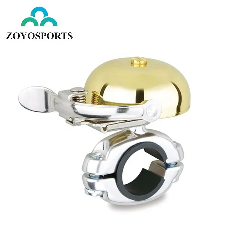 

ZOYOSPORTS Vintage Retro Durable Bicycle Bell Ring Mini Unique Custom Handlebar Bike Bell, Gold