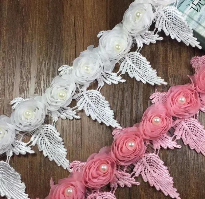 lace trim flowers