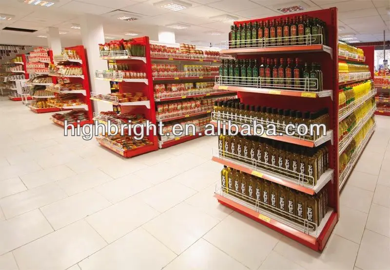 Retail Store Rack Supermarket Shelf Gondola Shelving For Supermarkets