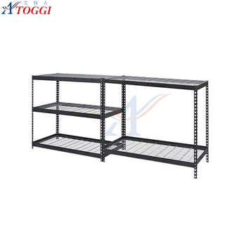 Matte Black Metal Steel Rack Kitchen Storage 4 Shelf Shelving Unit