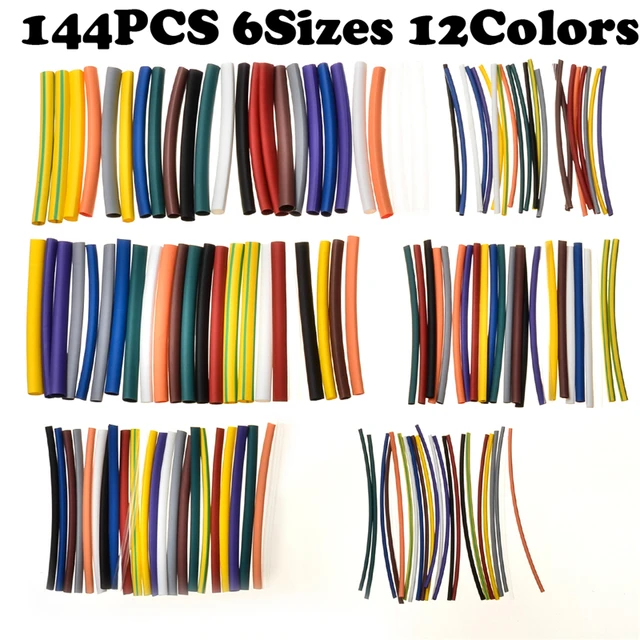 Sourcingmap/® 300pcs 4 mm de di/ámetro de poliolefina 2 1 Tubo termoretr/áctil encogible del Tubo de conexi/ón arrollada