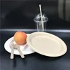 eco friendly compostable tableware 9 inch sugarcane bagasse fruit plate biodegradable disposable products for party