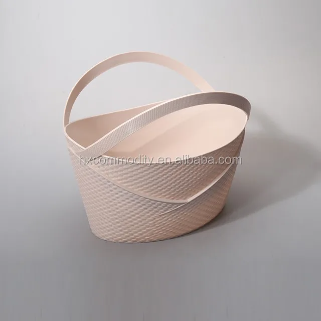 Pp Laundry Basket Cheap Plastic Baskets With Handles And Lid Buy