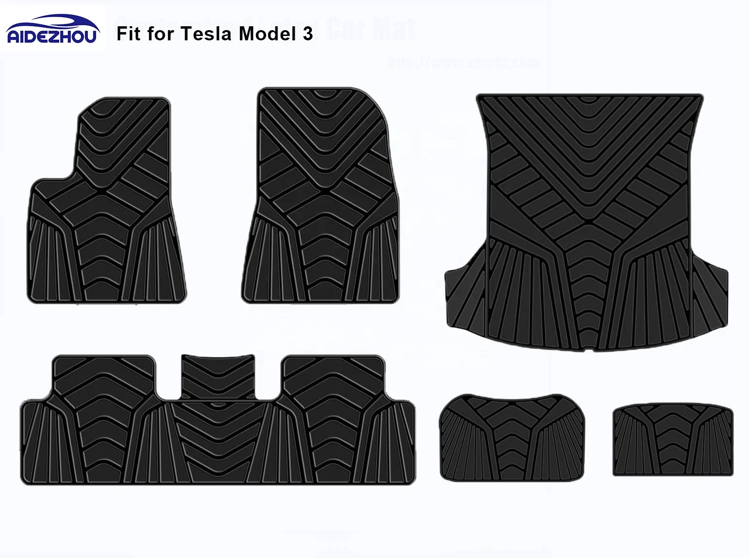 Factory Wholesale Full Set Position Custom Fit Car Floor Mats For Tesla