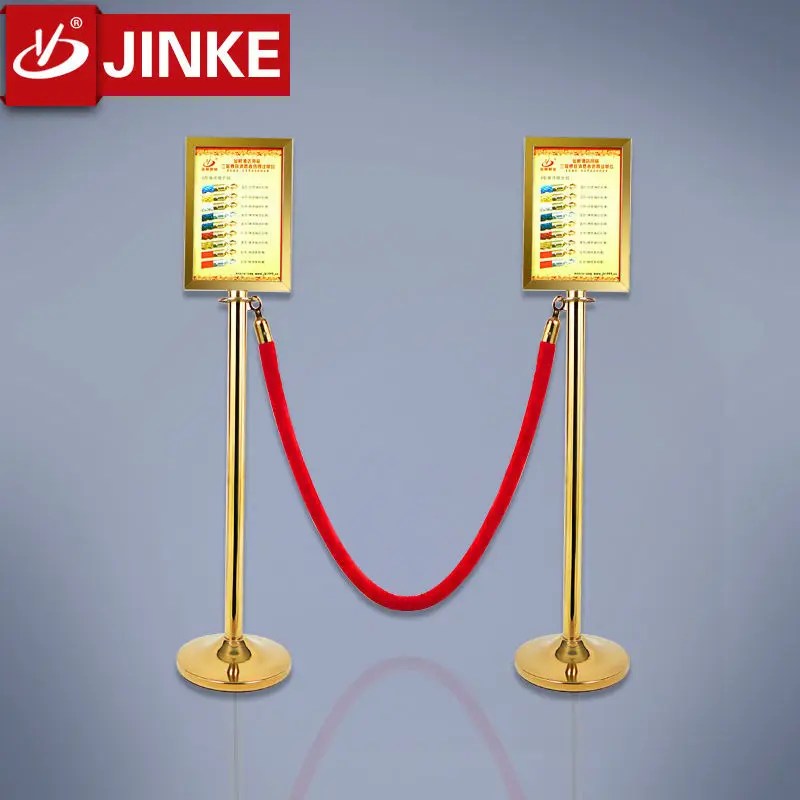 Hotel Restaurant Lobby Used Acrylic Barrier Sign Holder Frame Vip Queue ...