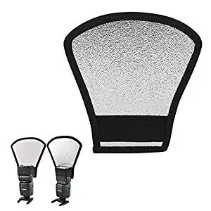 VILTROX Two-Sides Flash Diffuser Softbox Silver/White Reflector for Nikon Speedlite SB-600, SB-800, SB-900, Canon Speedlite 270EX II 430EX II 580EX 600EX Yongnuo YN-568EX YN-565EX YN-560 II III IV