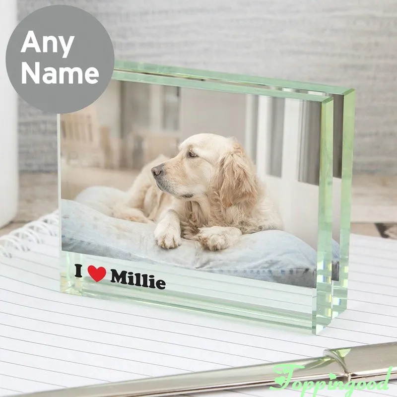 Sublimation New Glass Block Photo Frame For Family Souvenir Buy Glass