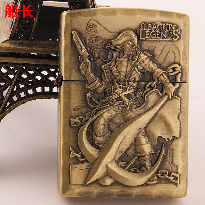 China manufacturers direct sales Union of heroes, Relief kerosene grinding wheel, open flame lighters wholesale7054a