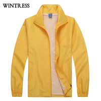 

Wintress Nylon fabric for windbreaker custom hooded windbreaker jackets plain hooded t-shirt