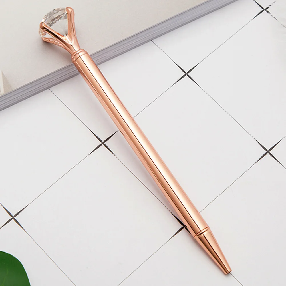 笔从中国进口最好的大钻石水晶笔高品质定制钻石圆珠笔与 cilent 标志