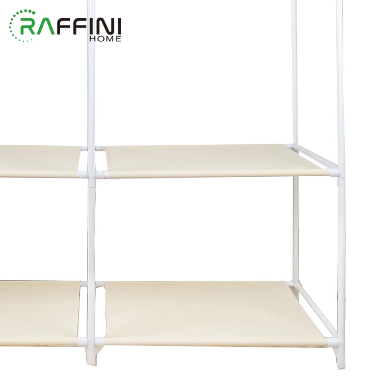 
Luxuriant White Lase Pattern Non-woven+PVC+Iron Clothing Storage Organizer 