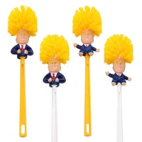 

2019 Creative High Quality Donald Trump PET Soft Bristle Plastic Funy Trump Toilet Brush