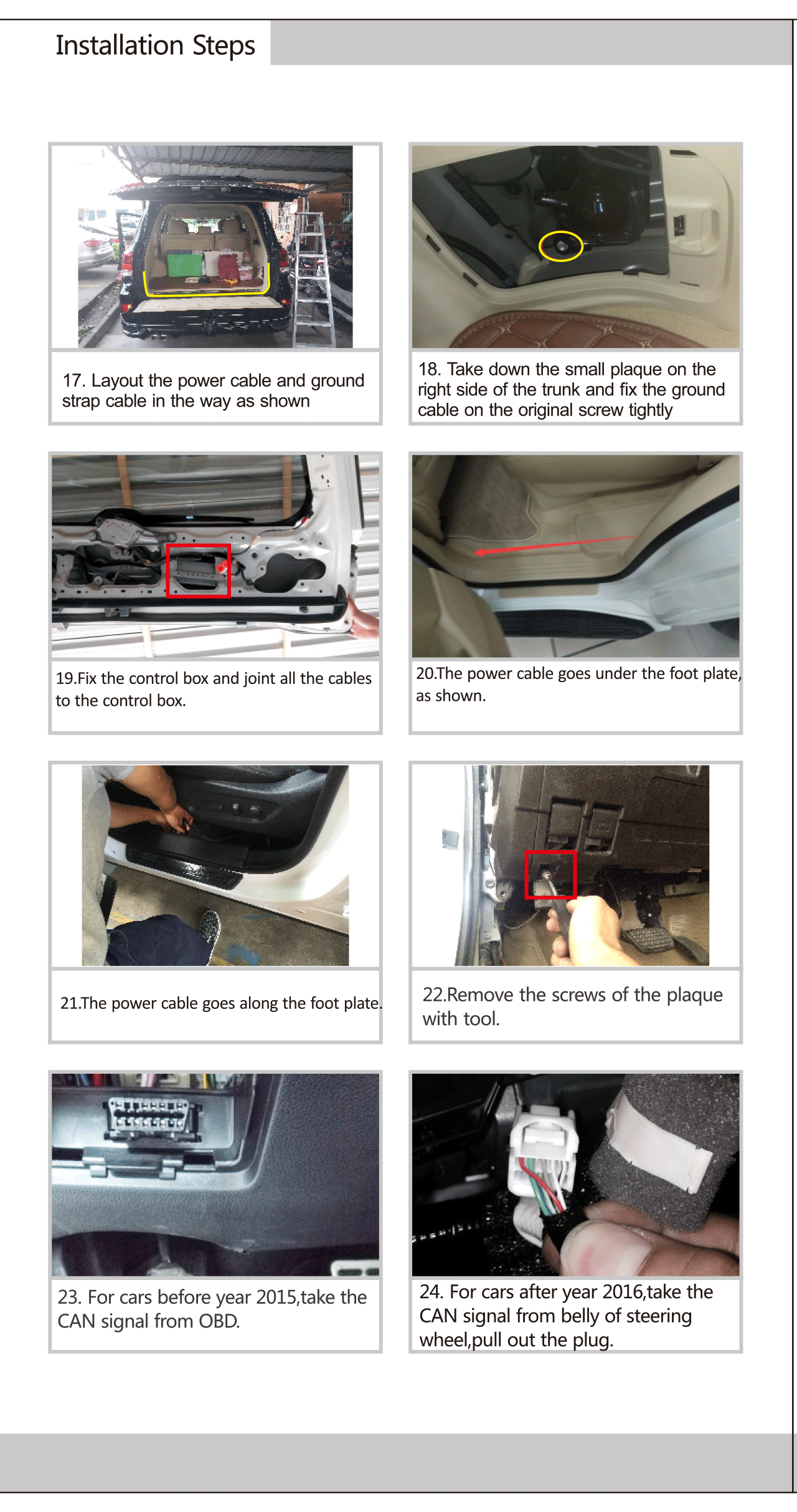 KIT BSM Electric tailgate / Rear power liftgate door / electric tail door for Captiva