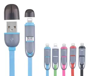 2 1 USB Charger Data Cable Android & iOS