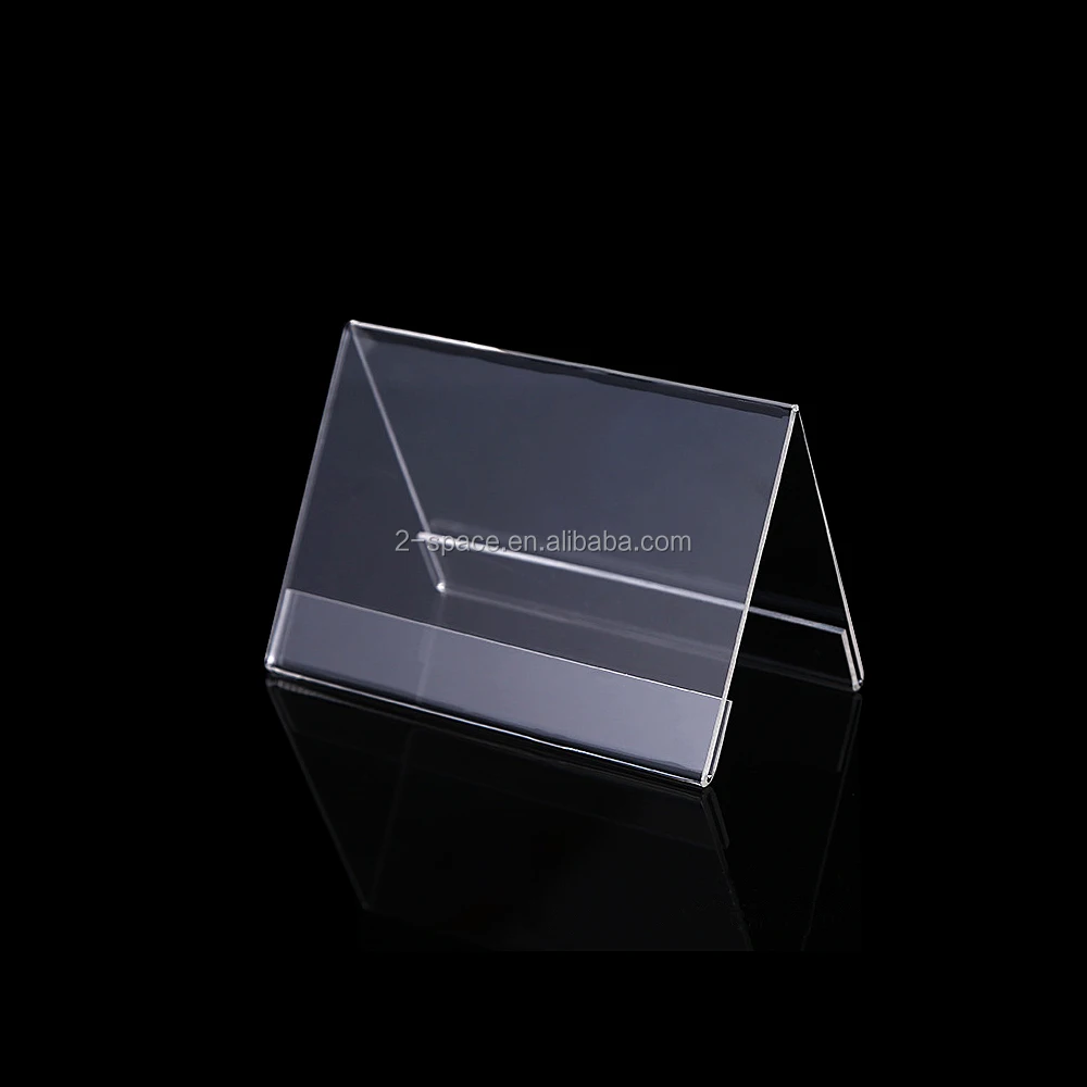 Clear Plexiglass Acrylic Pmma Desk Label Name Plates Holder 5x3