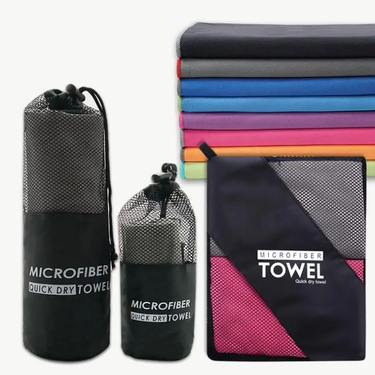 Dry Fit Sport Towel Portable Sport Towel Microfiber With Mesh Bag Quick