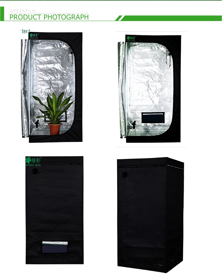 Grow Tent 60*60*160 Dark Garden Hydroponics Box Mylar Silver Fabric