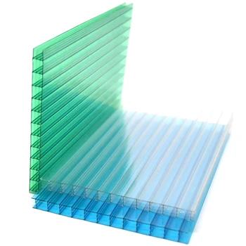 Awning Material Pc Hollow 7mm Polycarbonate Sheet - Buy Four Layers ...