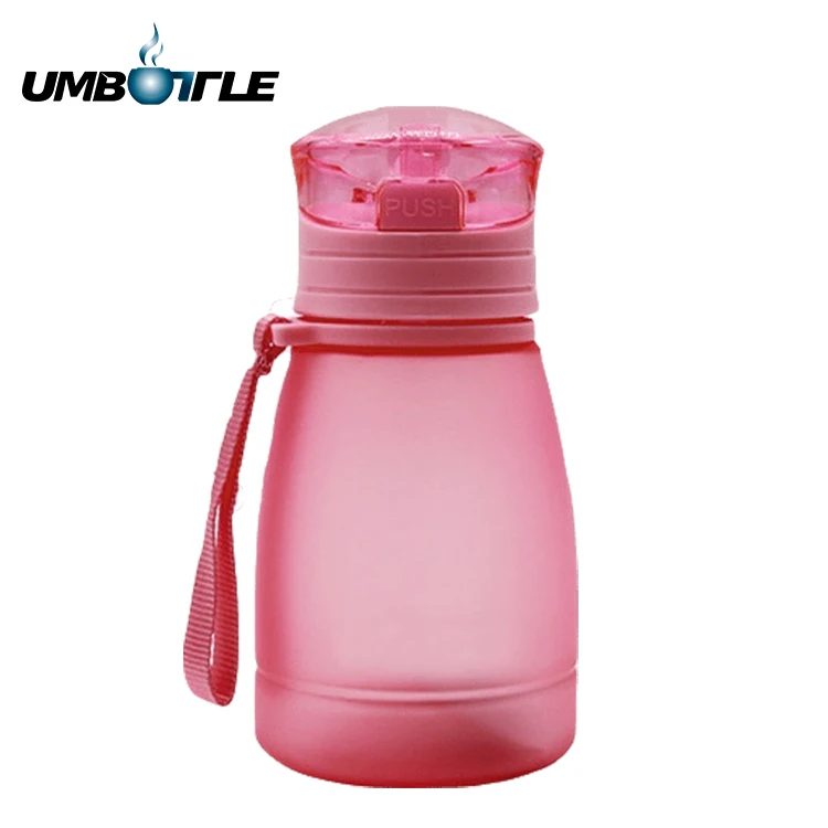 
Portable cute safe pp kids plastic drinking water bottle with a pop-up straw 