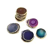 Colorful regular Wine Tea Placemat Coaster Agate size 3Slice for Decoration Ornaments