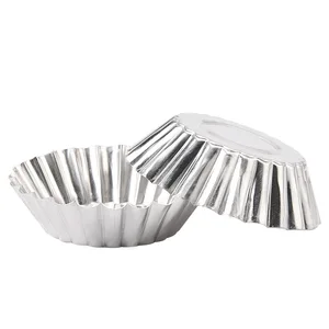 Image of Cupcake Cake Cookie Pudding Lined Mould Tin Baking Tool egg tart mold cake mold