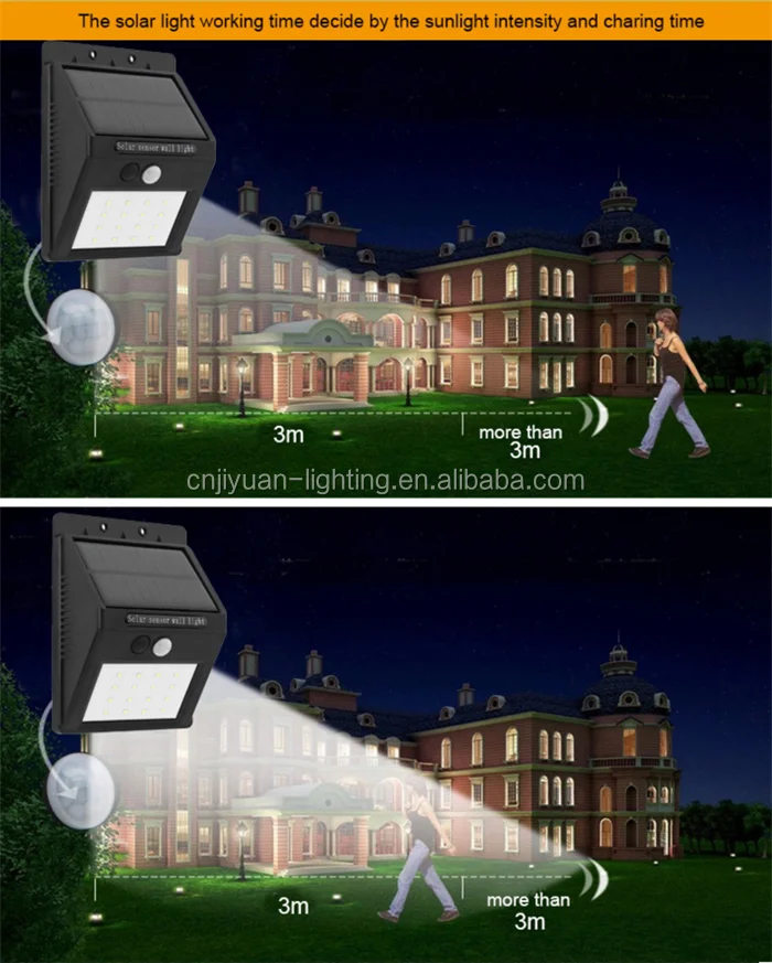 Outdoor Waterproof Motion Sensor 270 Degree Wide Angle lighting 102 LED Super Bright Solar Light for Front/Door/Yard/Garage/Deck