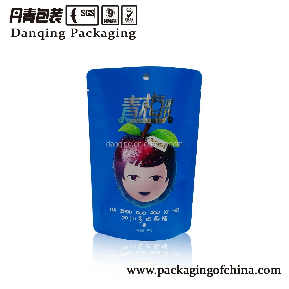 China manufacture DQ PACK stand up zipper pouch for food packaging