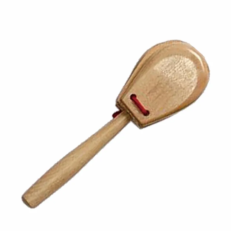 wholesale wooden musical instrument kids toy castanet clapper