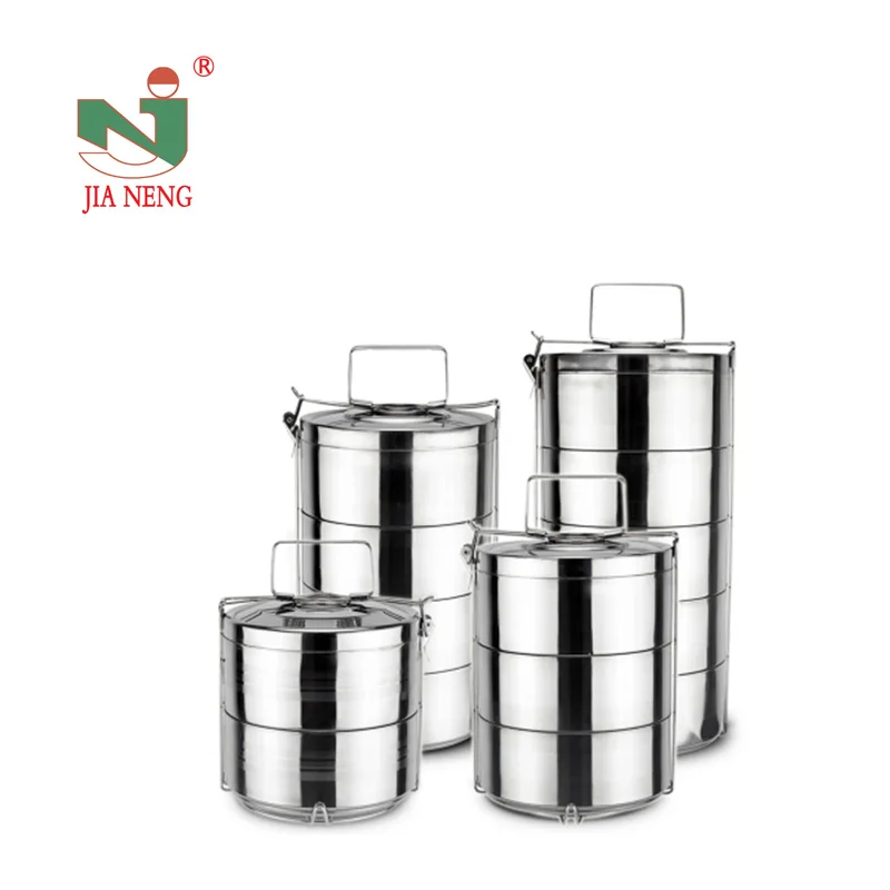 Acero Inoxidable Tiffin Caja Caja de comida india Tiffin Caja