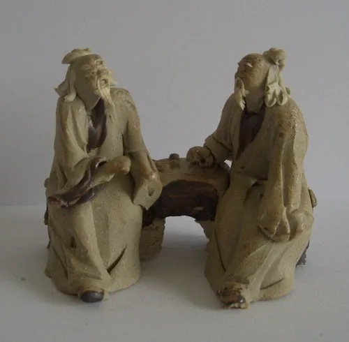 
High Fired Hand Made Clay Figurine 