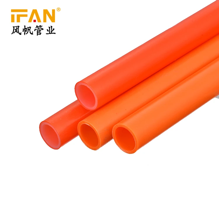 Труба PEX-A. Пластиковые трубы. RT труба ПВХ 150х500(4,2) оранжевый. Барьерное с трубой.