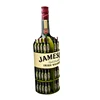 Metal Carpet Beverage Wine Single Bottle Advertising Display Stand case for promotion