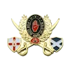 military badge no minimum custom design patterns gold plated cheap logo plate soft enamel pin badge