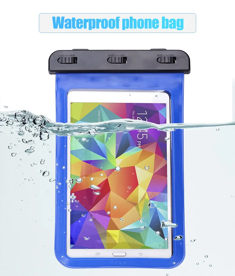 Mobile Phone Cases Waterproof Pouch Water Proof Cell Phone Bag Fashion 2018 High Quality Universal PVC Fit for 7.9" Tablet Mini